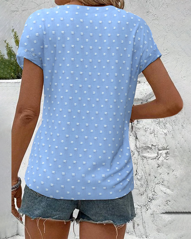 Liana | Button Down V-Neck Blouse