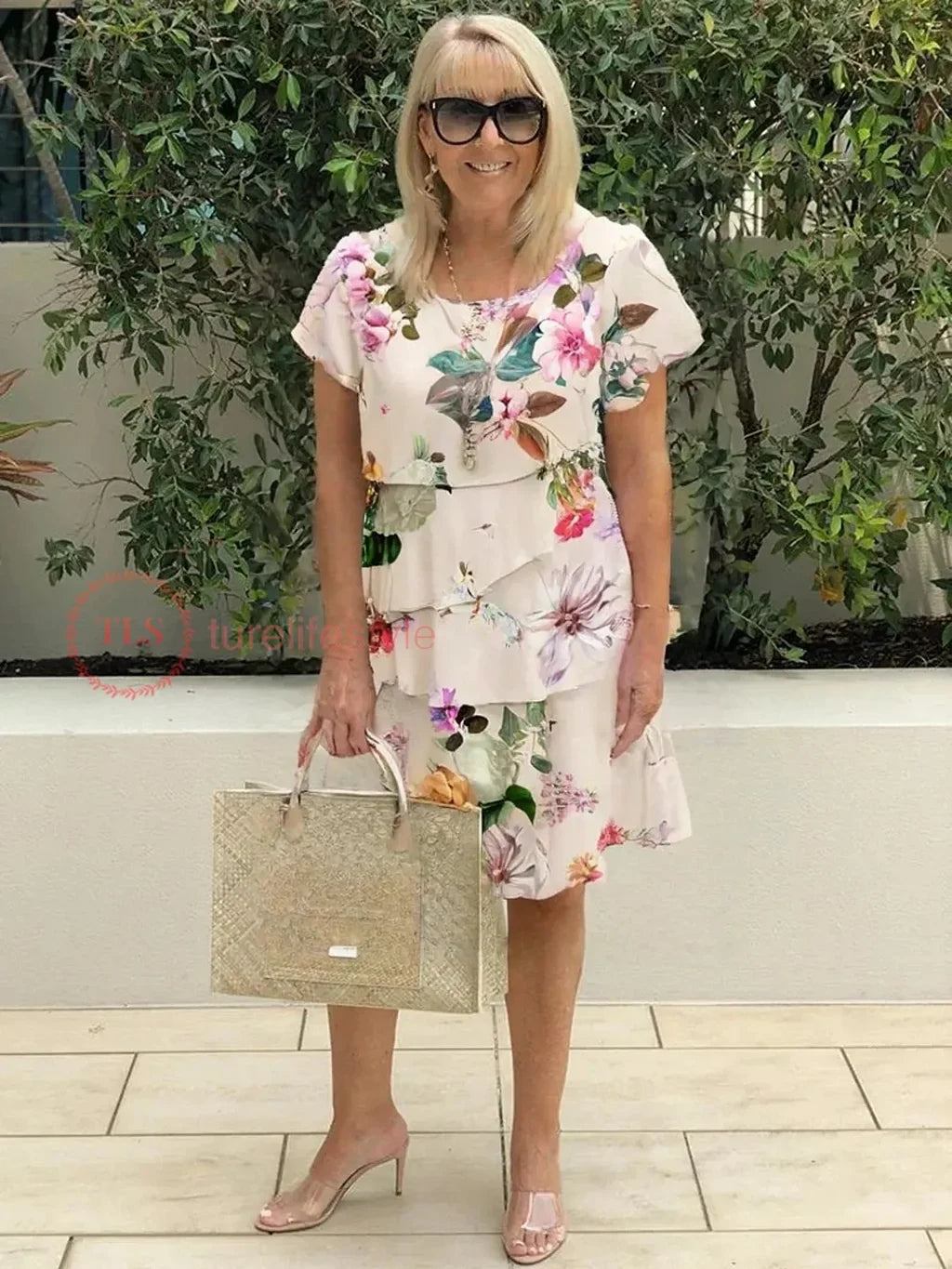 Kimberly | Casual Cascading Floral Dress