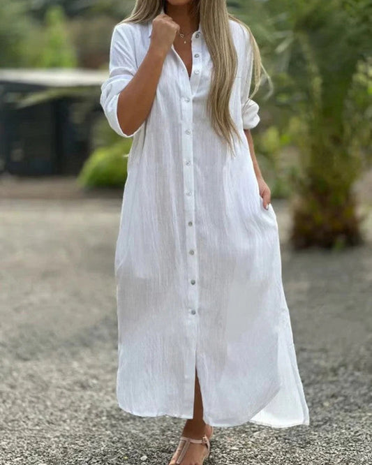 Delaney | Button-Down Maxi Dress