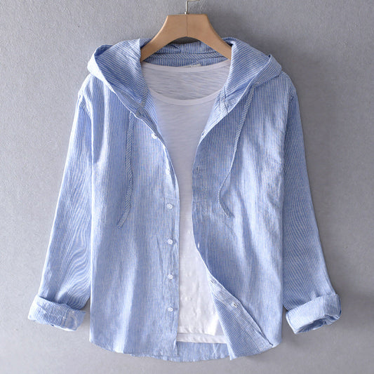Elijah | Lightweight Hooded Shirt